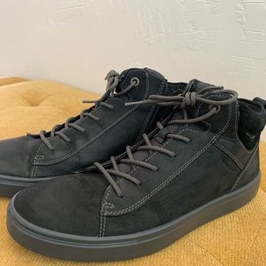 Men’s ECCO black high top sneakers size 45 11-11.5
